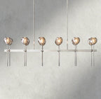 Beula De Cristal Double Linear Chandelier 60" - Cyran Lamps