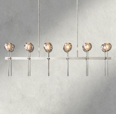 Beula De Cristal Double Linear Chandelier 60" - Cyran Lamps