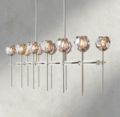 Beula De Cristal Double Linear Chandelier 60" - Cyran Lamps