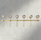Beula De Cristal Double Linear Chandelier 60" - Cyran Lamps