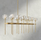 Beula De Cristal Double Linear Chandelier 60" - Cyran Lamps