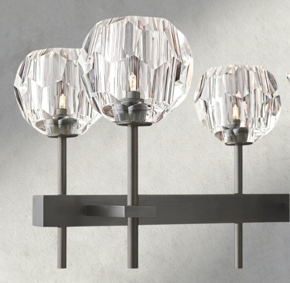 Beula De Cristal Double Linear Chandelier 60" - Cyran Lamps