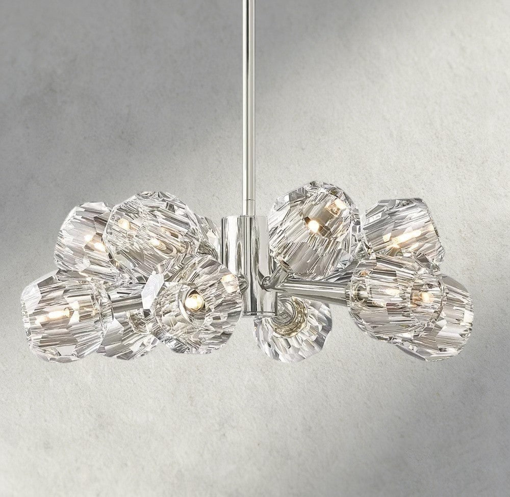Beula De Cristal Round Chandelier 24", 36", 48", 60", 72" - Cyran Lamps