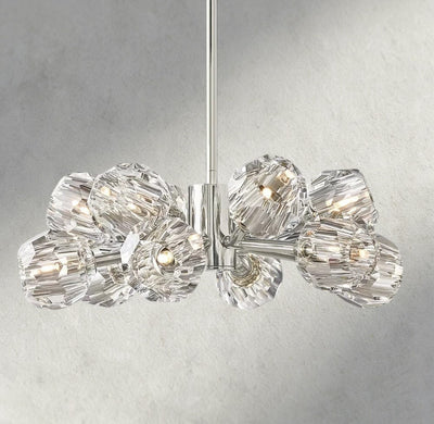 Beula De Cristal Round Chandelier 24", 36", 48", 60", 72" - Cyran Lamps