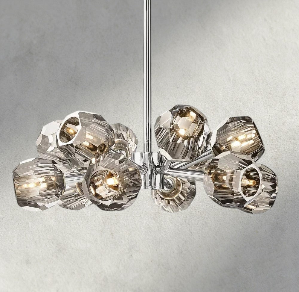 Beula De Cristal Round Chandelier 24", 36", 48", 60", 72" - Cyran Lamps
