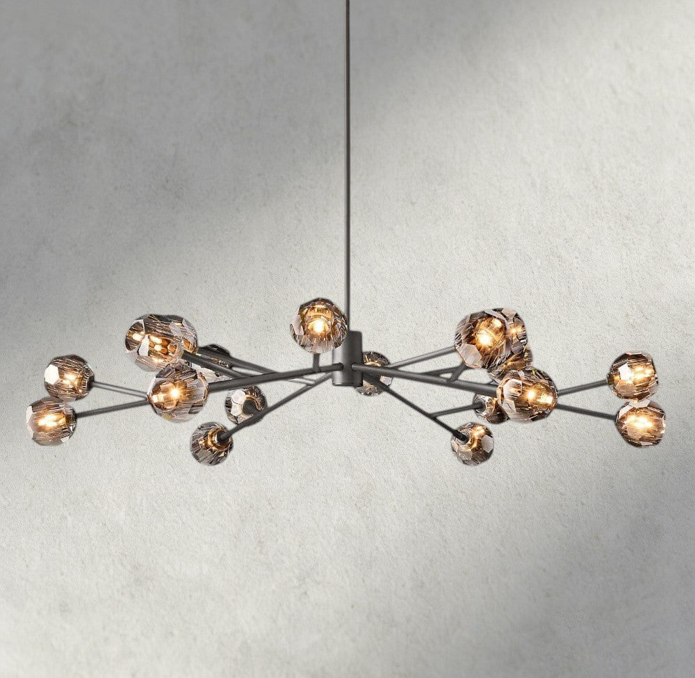Beula De Cristal Round Chandelier 24", 36", 48", 60", 72" - Cyran Lamps