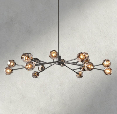 Beula De Cristal Round Chandelier 24", 36", 48", 60", 72" - Cyran Lamps