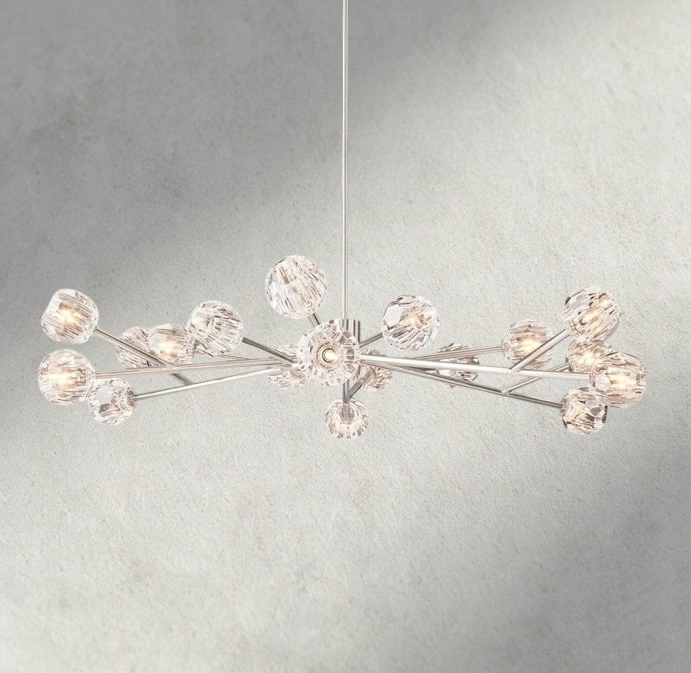 Beula De Cristal Round Chandelier 24", 36", 48", 60", 72" - Cyran Lamps