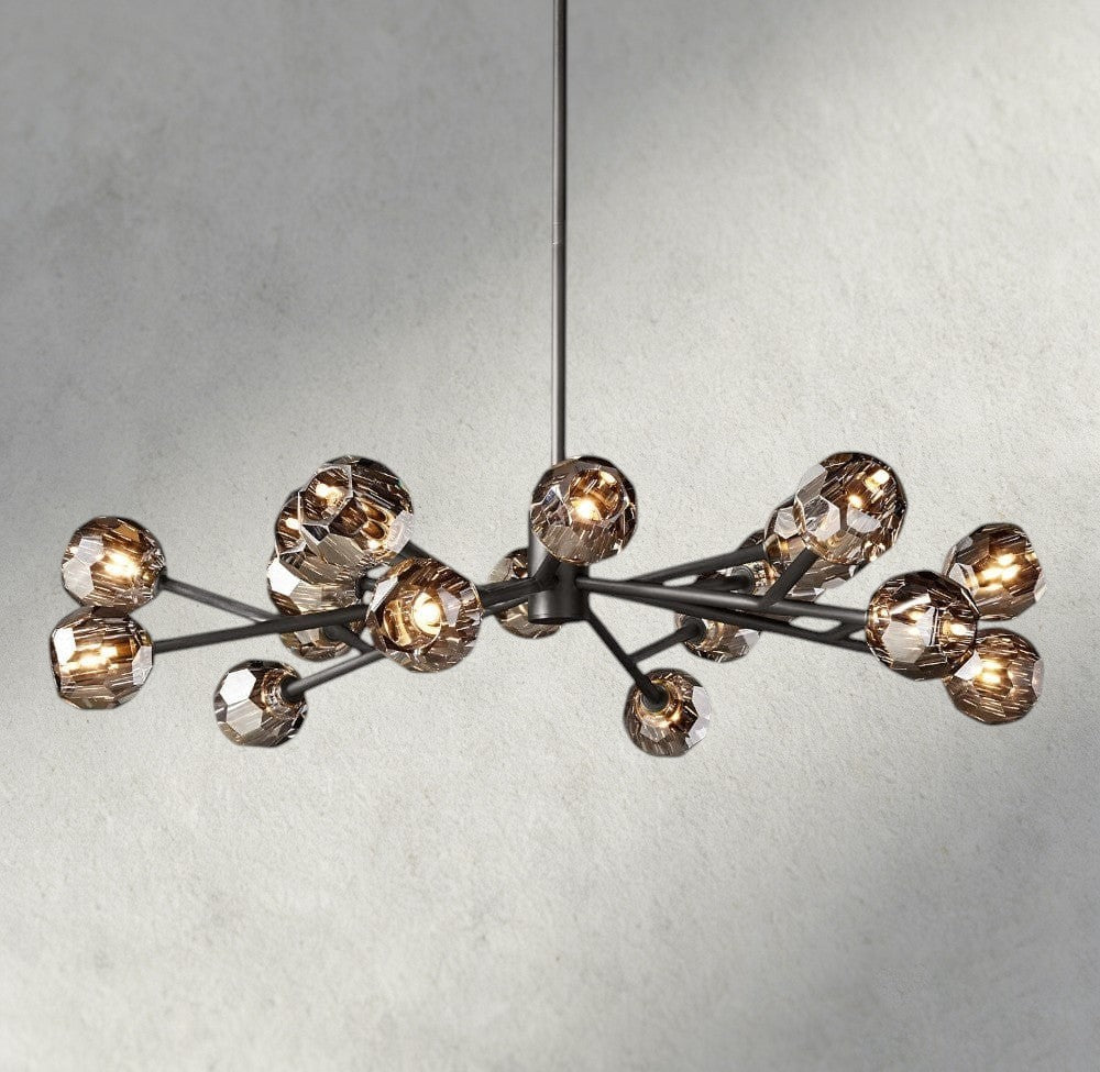 Beula De Cristal Round Chandelier 24", 36", 48", 60", 72" - Cyran Lamps