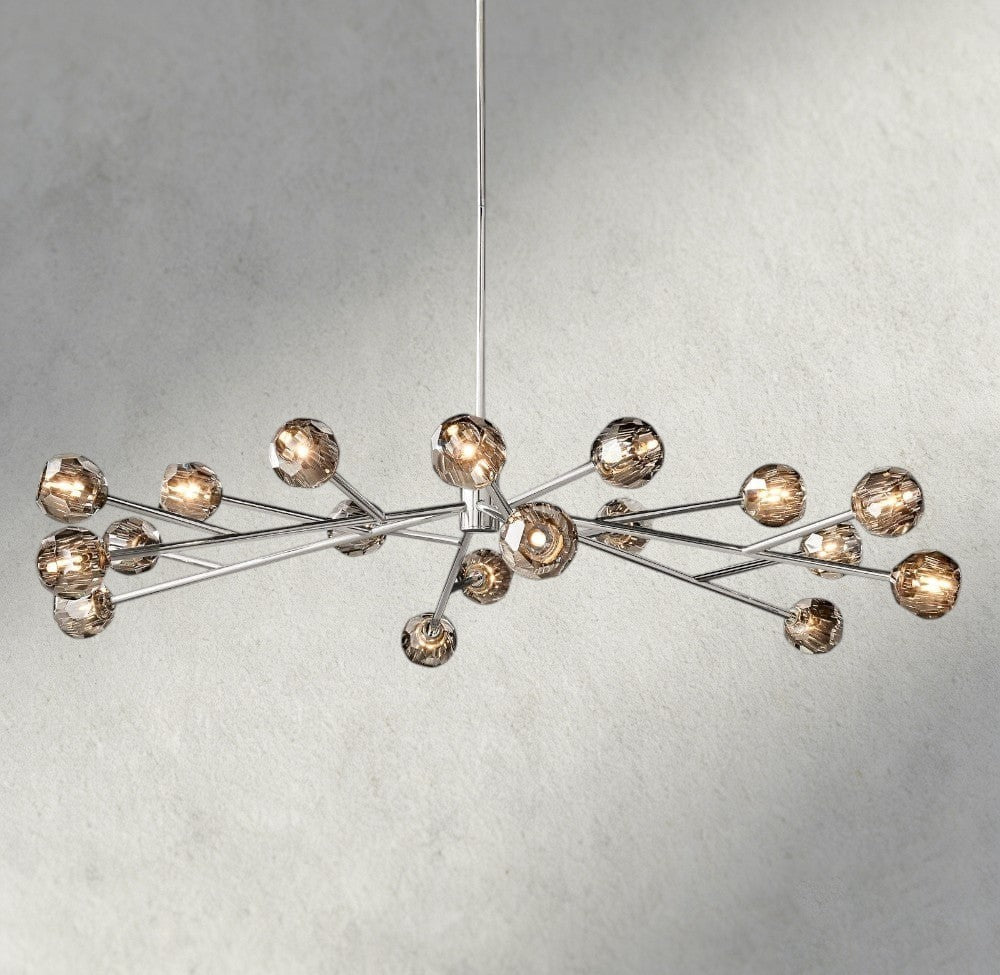 Beula De Cristal Round Chandelier 24", 36", 48", 60", 72" - Cyran Lamps