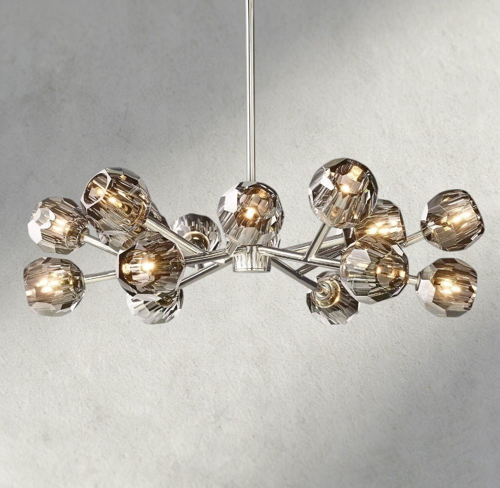 Beula De Cristal Round Chandelier 24", 36", 48", 60", 72" - Cyran Lamps
