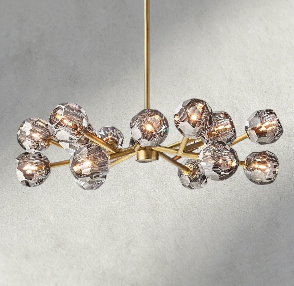 Beula De Cristal Round Chandelier 24", 36", 48", 60", 72" - Cyran Lamps