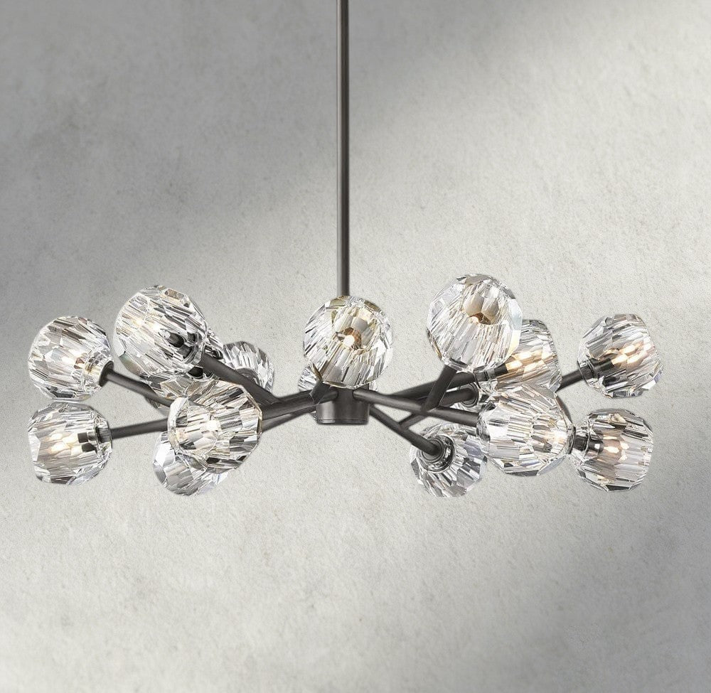 Beula De Cristal Round Chandelier 24", 36", 48", 60", 72" - Cyran Lamps