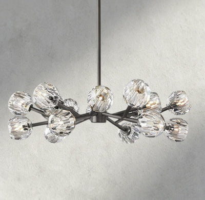 Beula De Cristal Round Chandelier 24", 36", 48", 60", 72" - Cyran Lamps