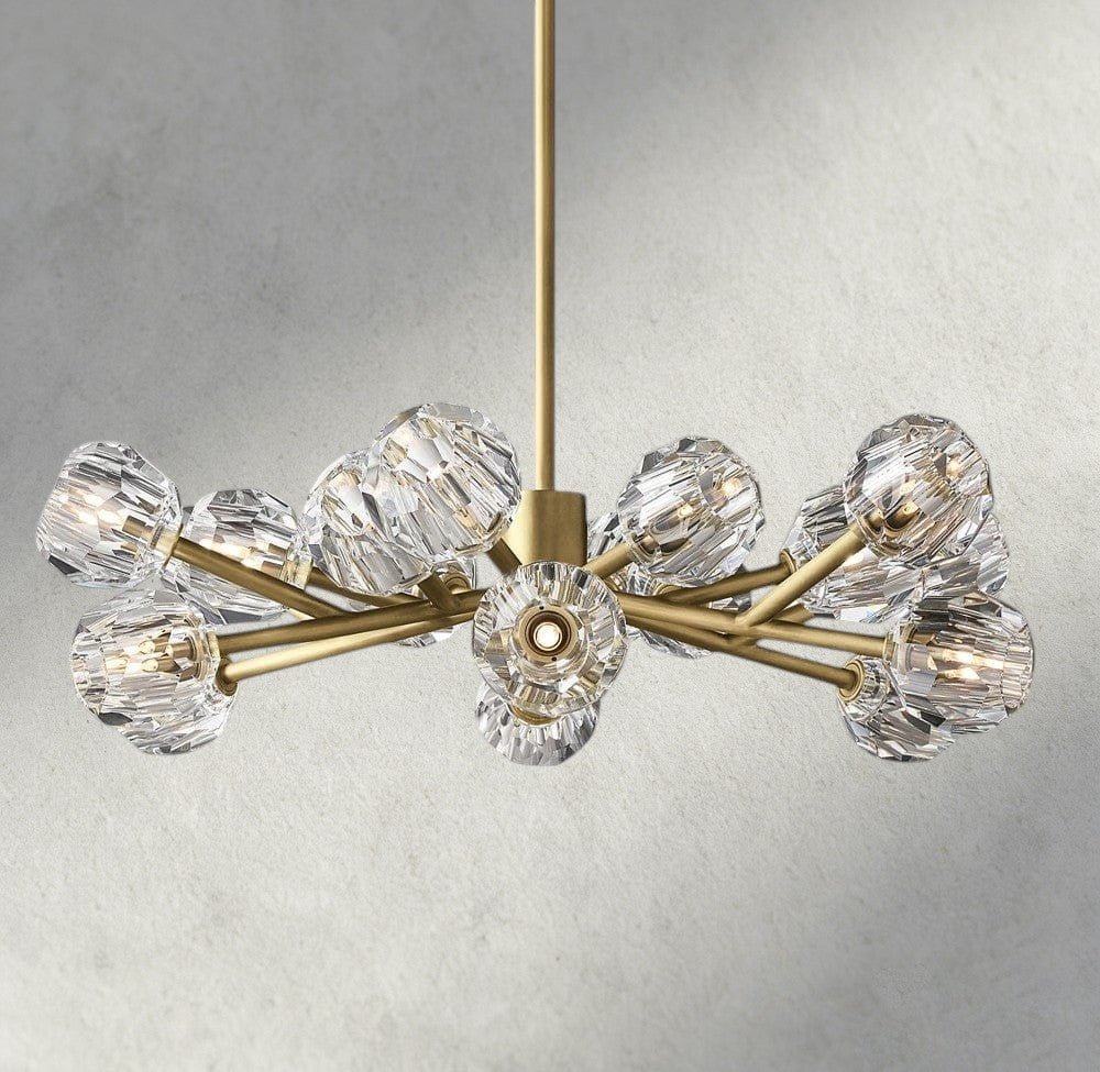Beula De Cristal Round Chandelier 24", 36", 48", 60", 72" - Cyran Lamps