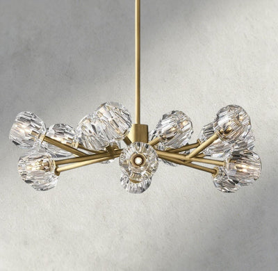 Beula De Cristal Round Chandelier 24", 36", 48", 60", 72" - Cyran Lamps