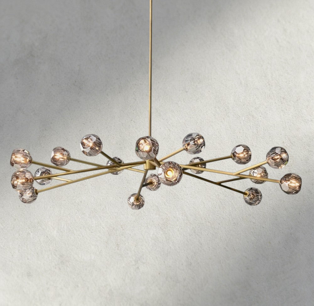 Beula De Cristal Round Chandelier 24", 36", 48", 60", 72" - Cyran Lamps