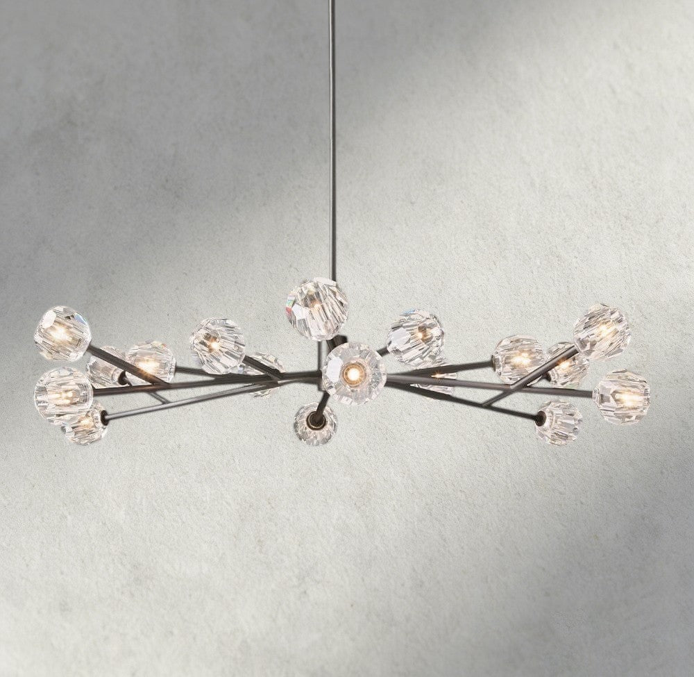 Beula De Cristal Round Chandelier 24", 36", 48", 60", 72" - Cyran Lamps