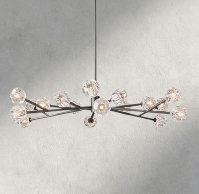 Beula De Cristal Round Chandelier 24", 36", 48", 60", 72" - Cyran Lamps