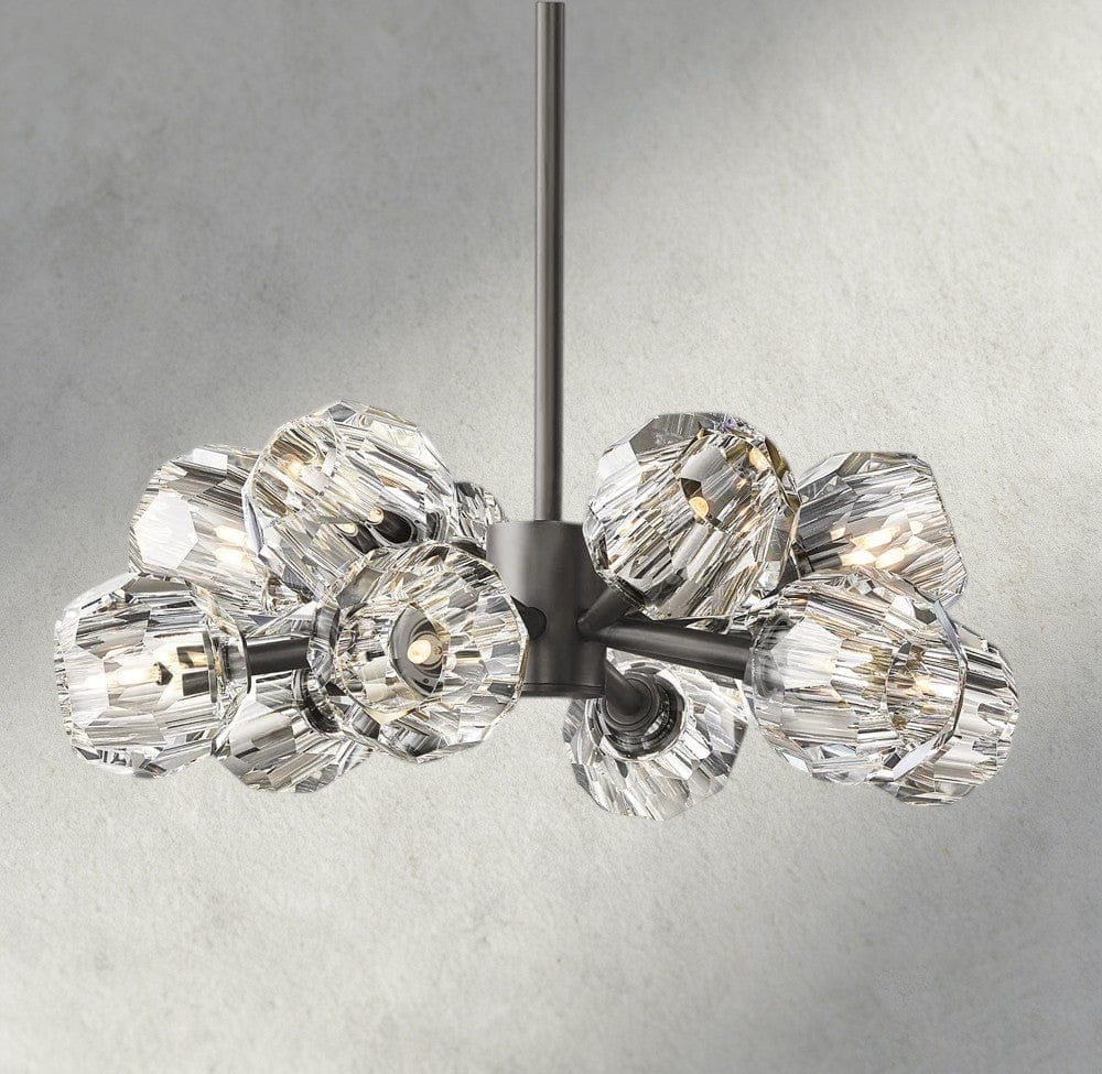 Beula De Cristal Round Chandelier 24", 36", 48", 60", 72" - Cyran Lamps