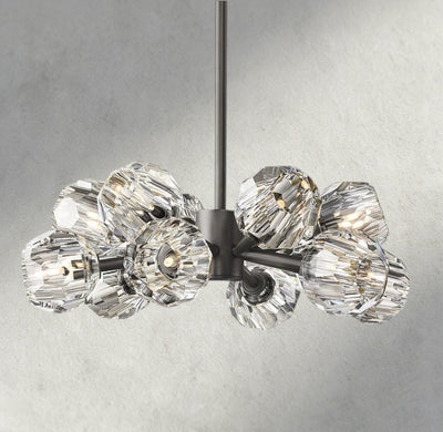 Beula De Cristal Round Chandelier 24", 36", 48", 60", 72" - Cyran Lamps