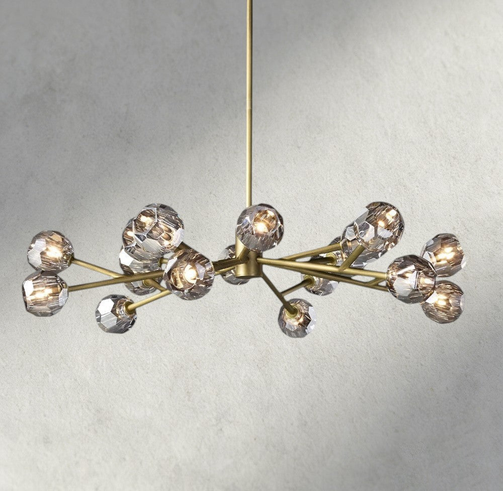 Beula De Cristal Round Chandelier 24", 36", 48", 60", 72" - Cyran Lamps
