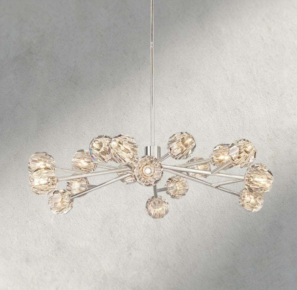 Beula De Cristal Round Chandelier 24", 36", 48", 60", 72" - Cyran Lamps