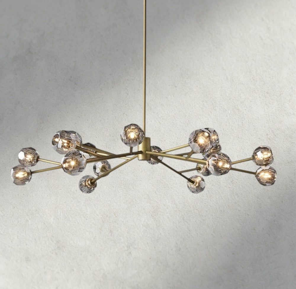 Beula De Cristal Round Chandelier 24", 36", 48", 60", 72" - Cyran Lamps