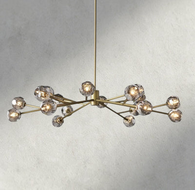 Beula De Cristal Round Chandelier 24", 36", 48", 60", 72" - Cyran Lamps
