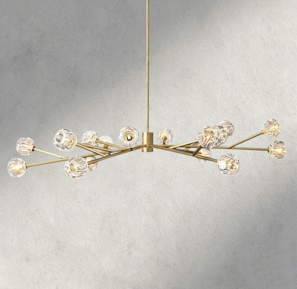 Beula De Cristal Round Chandelier 24", 36", 48", 60", 72" - Cyran Lamps