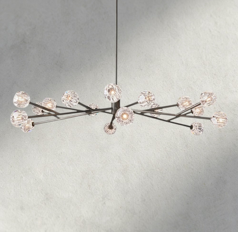 Beula De Cristal Round Chandelier 24", 36", 48", 60", 72" - Cyran Lamps