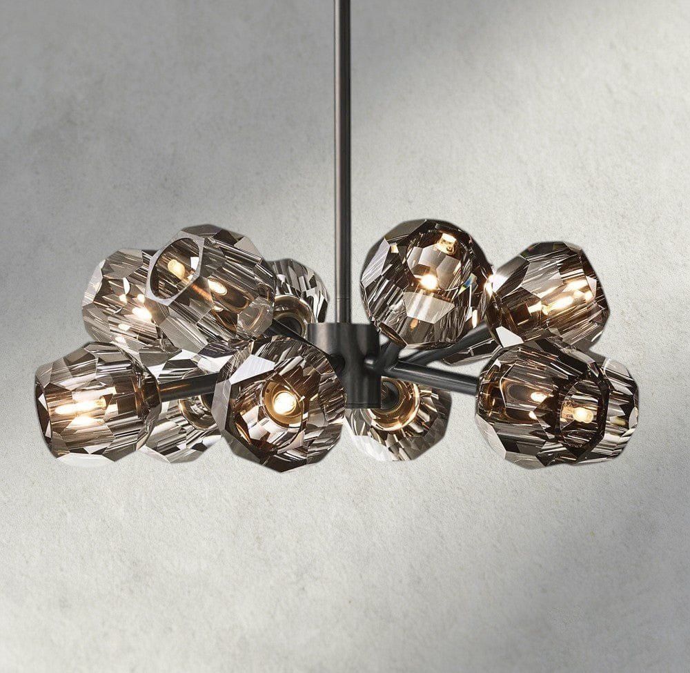 Beula De Cristal Round Chandelier 24", 36", 48", 60", 72" - Cyran Lamps