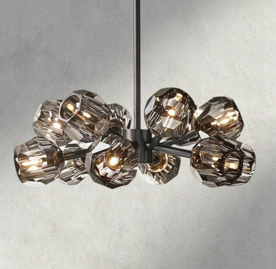 Beula De Cristal Round Chandelier 24", 36", 48", 60", 72" - Cyran Lamps