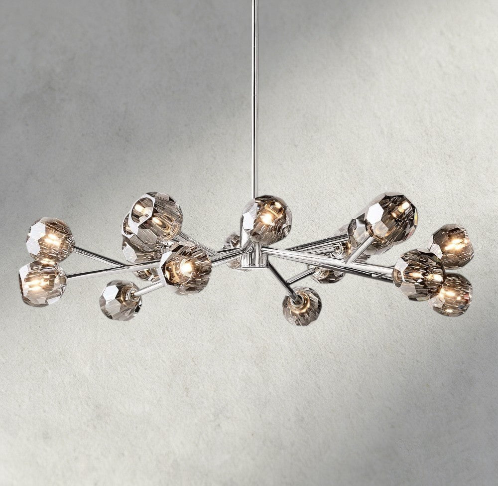 Beula De Cristal Round Chandelier 24", 36", 48", 60", 72" - Cyran Lamps