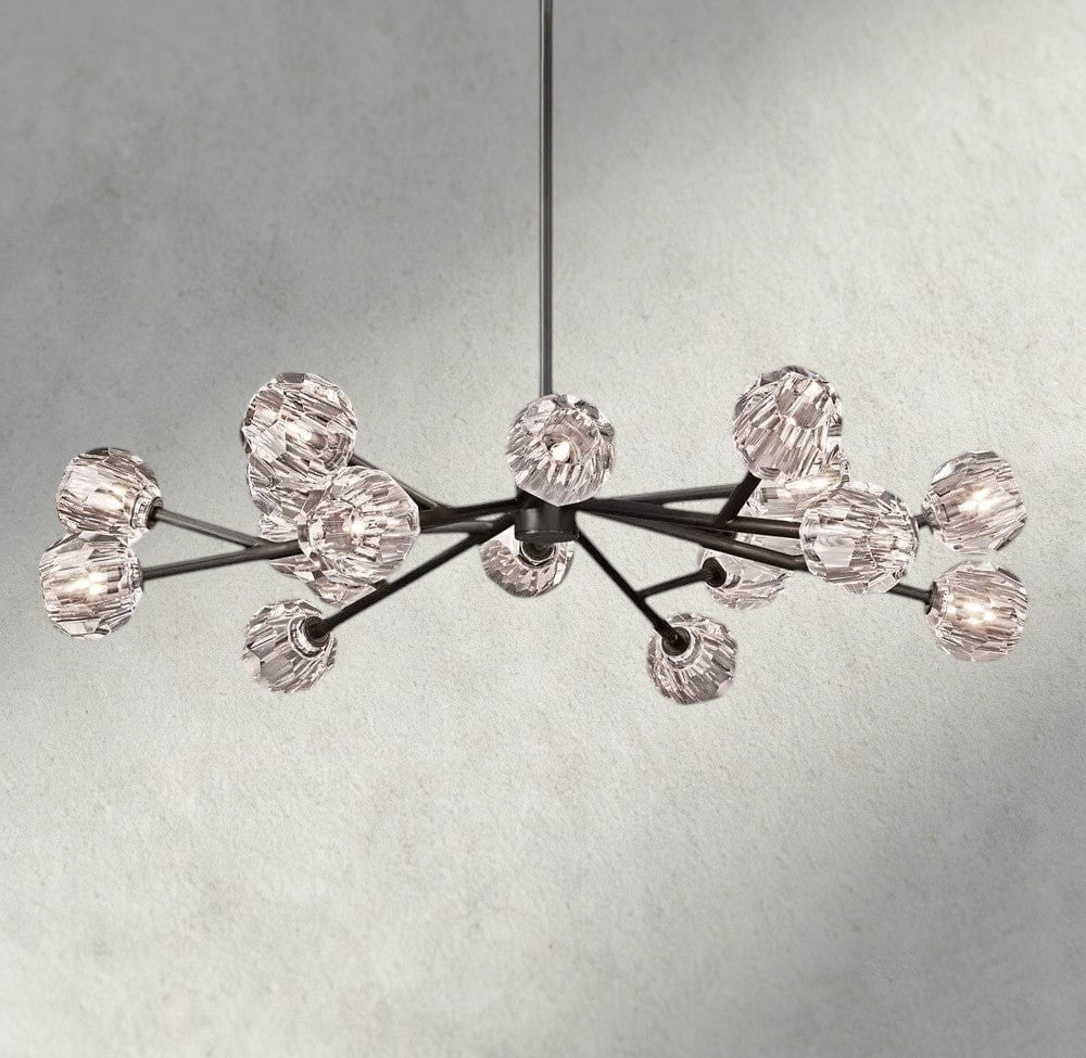 Beula De Cristal Round Chandelier 24", 36", 48", 60", 72" - Cyran Lamps