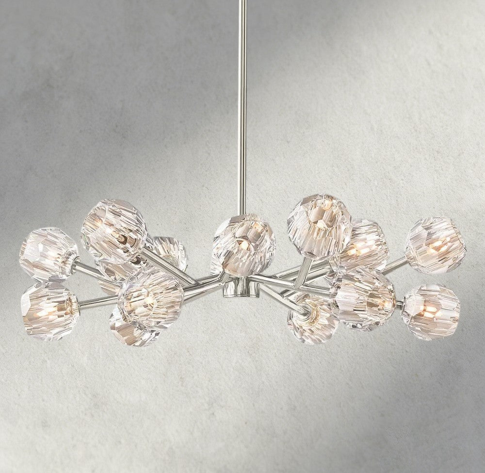 Beula De Cristal Round Chandelier 24", 36", 48", 60", 72" - Cyran Lamps