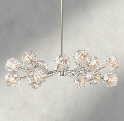 Beula De Cristal Round Chandelier 24", 36", 48", 60", 72" - Cyran Lamps