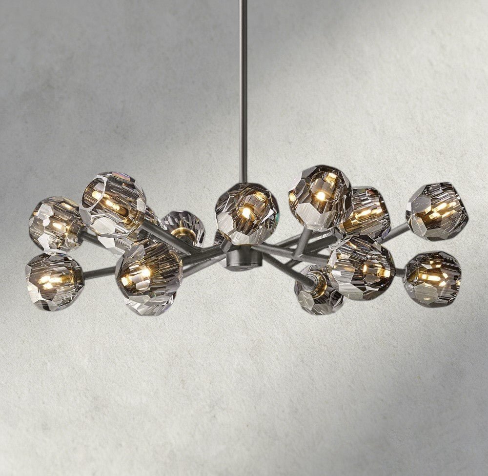 Beula De Cristal Round Chandelier 24", 36", 48", 60", 72" - Cyran Lamps