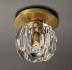Beula De Smoke Cristal Glass Flushmount - Cyran Lamps