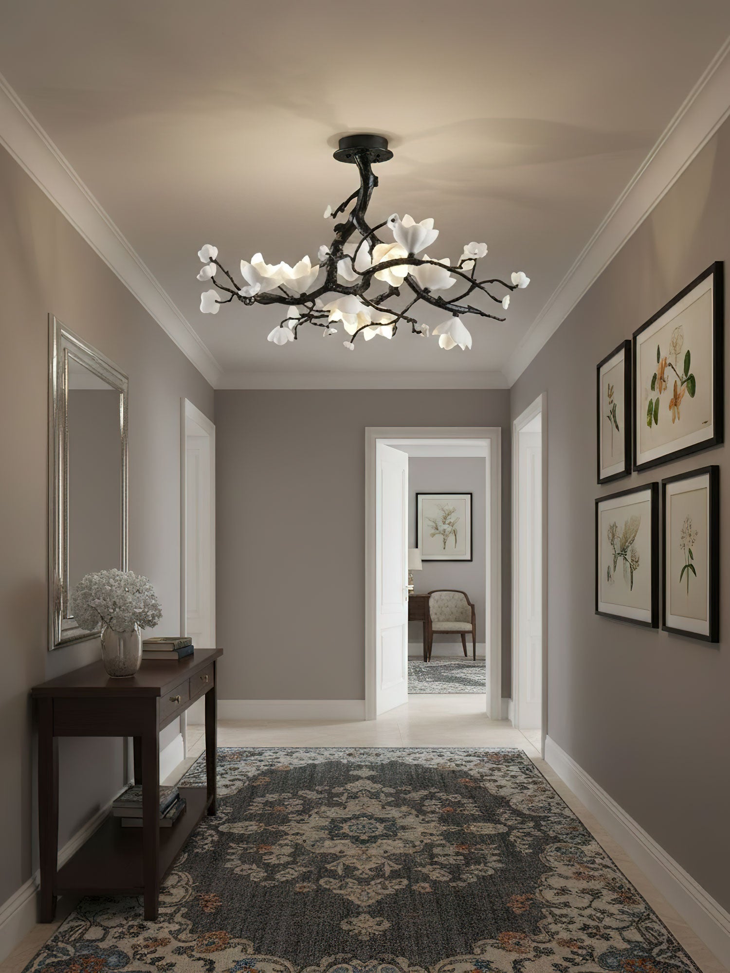 Black Branch Copper Tree Chandelier - ∅ 31.5″ x H 17.7″ / Dia 80cm x H 45cmDark CopperCyranlamps
