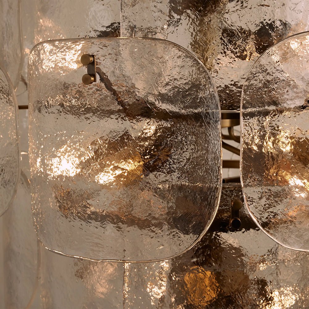 Blaire Tiered Blown Glass Chandelier - Cyran Lamps