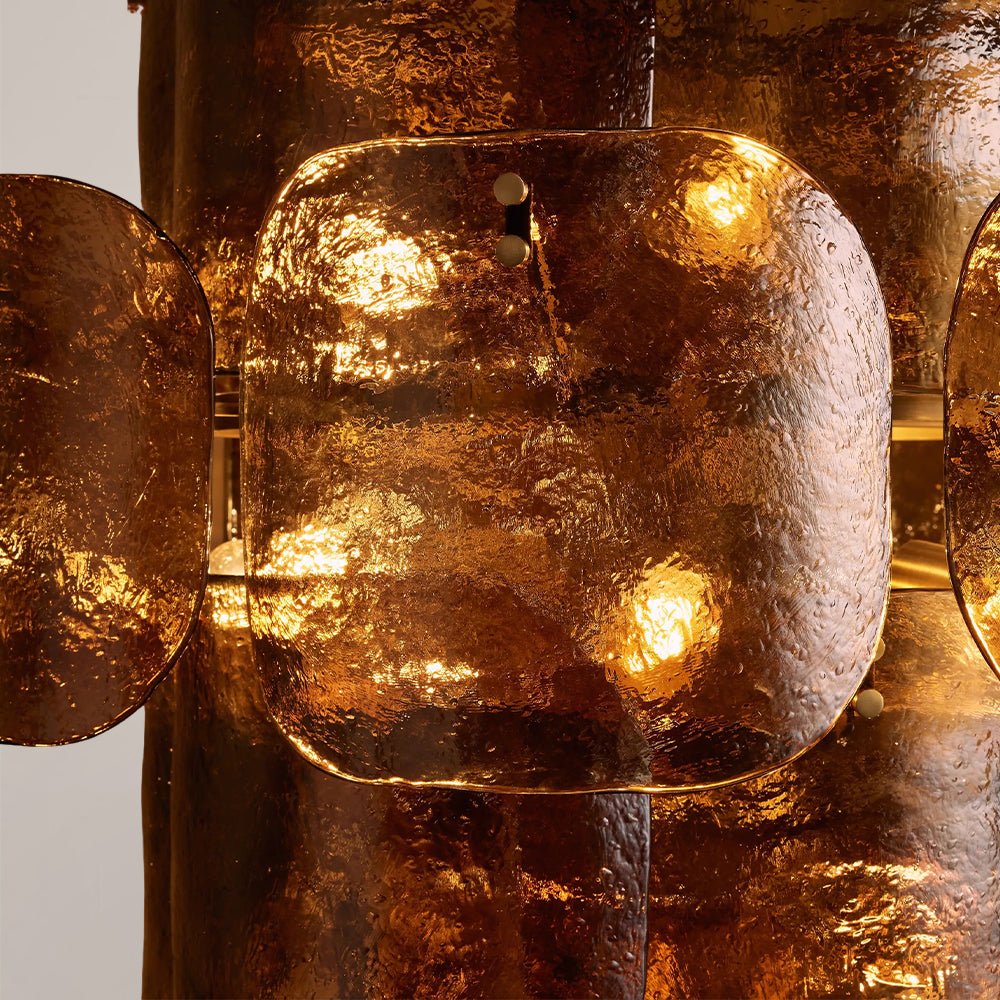 Blaire Tiered Blown Glass Chandelier - Cyran Lamps