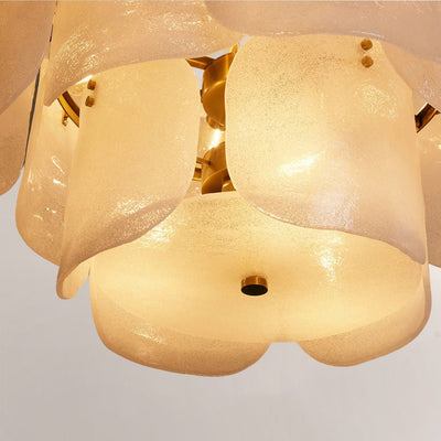 Blaire Tiered Blown Glass Chandelier - Cyran Lamps