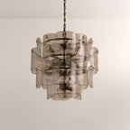 Blaire Tiered Blown Glass Chandelier - Cyran Lamps