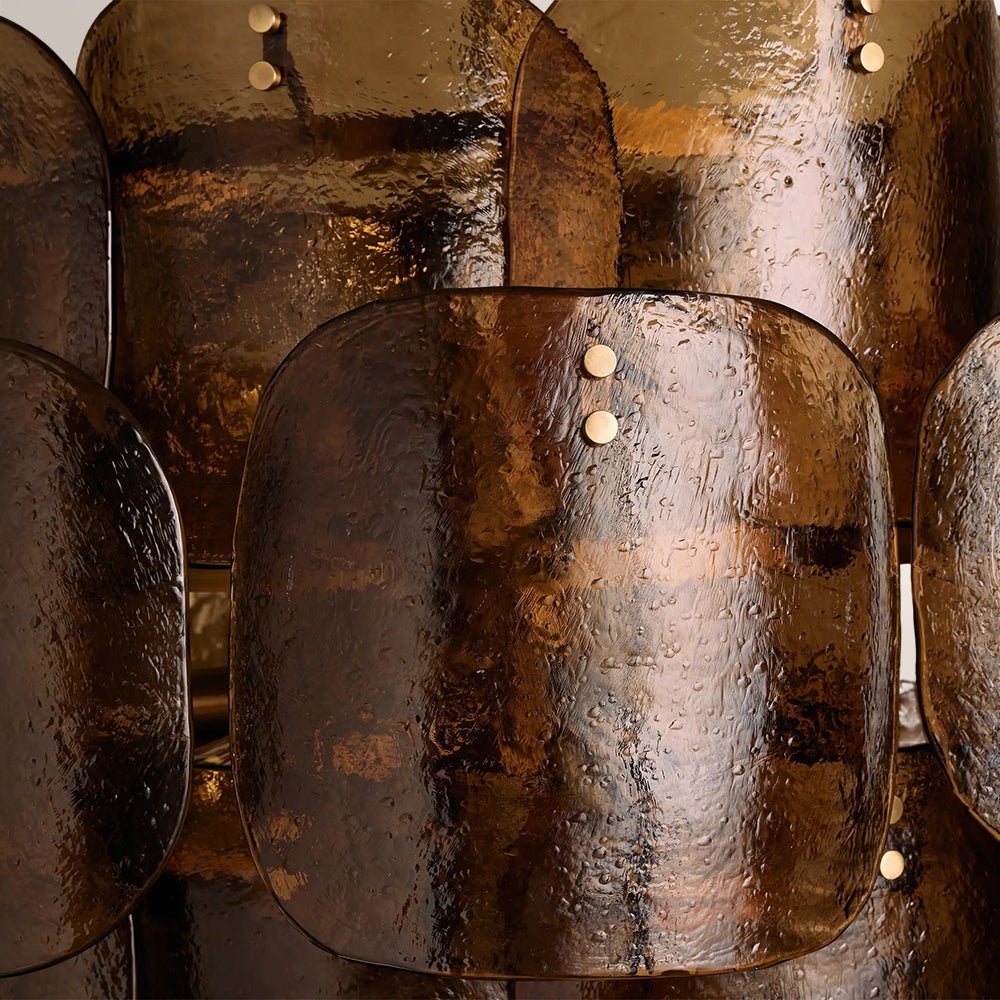 Blaire Tiered Blown Glass Chandelier - Cyran Lamps