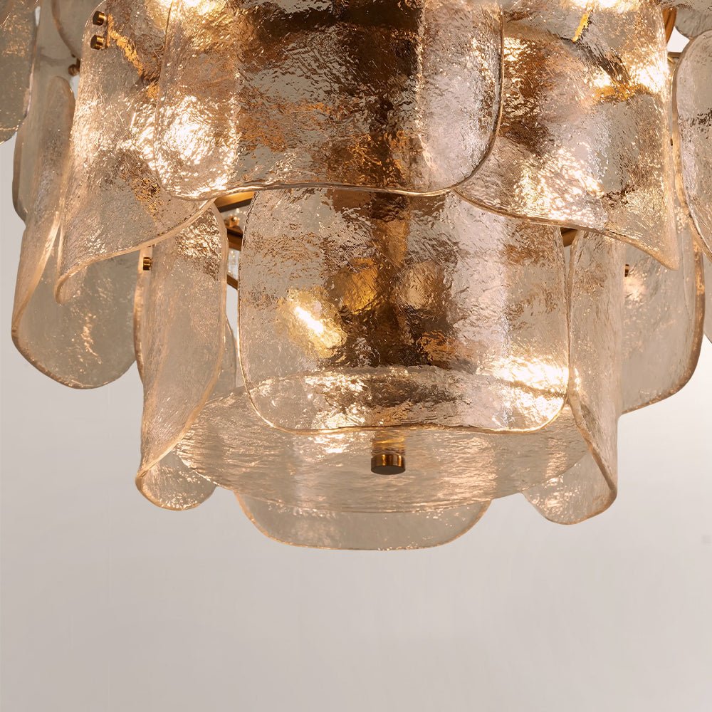 Blaire Tiered Blown Glass Chandelier - Cyran Lamps