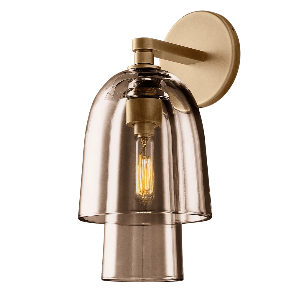 Blom Glass Flute Sconce - Cyran Lamps