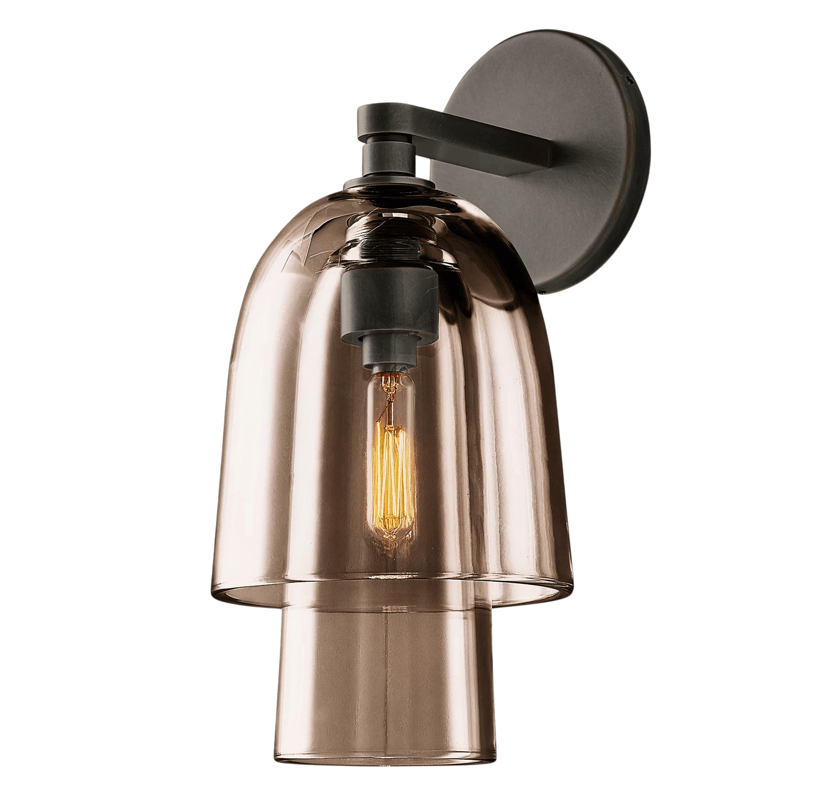 Blom Glass Flute Sconce - Cyran Lamps