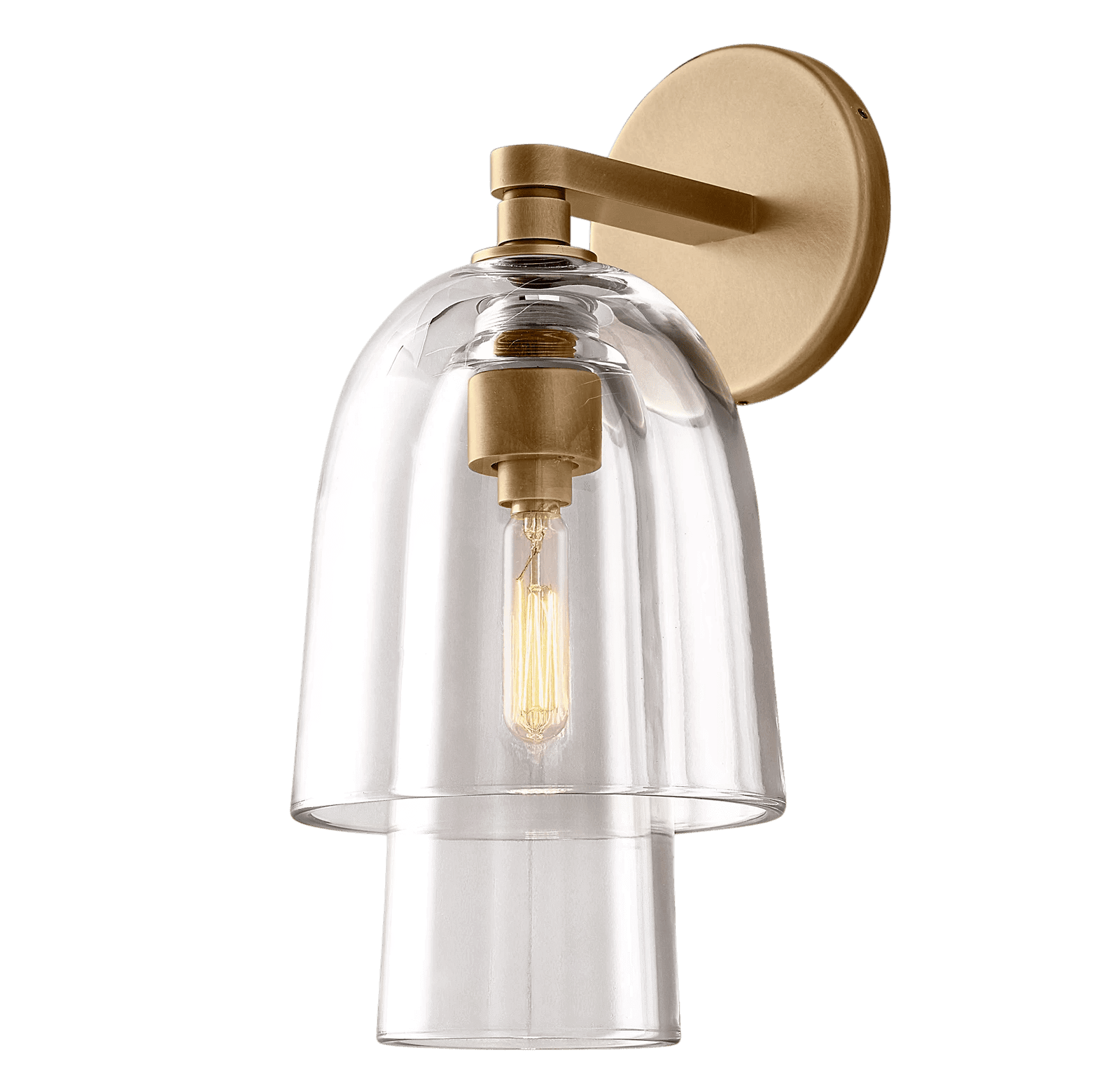 Blom Glass Flute Sconce - Cyran Lamps