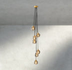 Bubble Clear Glass Cascade Pendant - Cyran Lamps